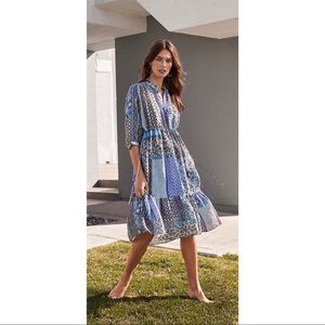 Johnny Was Marrakesh Drawstring Dress NWT Style #W39121-N